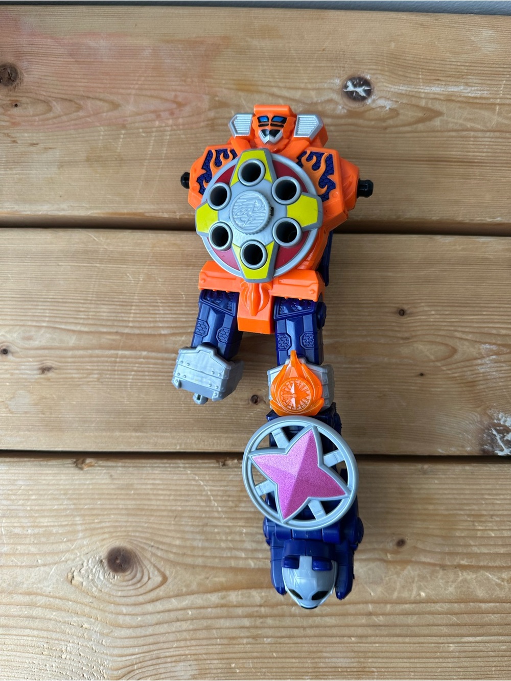 Power Rangers Super Ninja Steel Deluxe Blaze Megazord Action Figure Incomplete